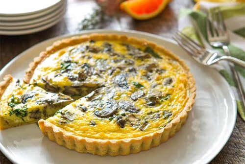 Artichoke Spinach Quiche